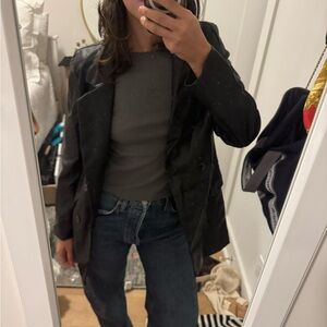 Princess Polly Black Leather Jacket